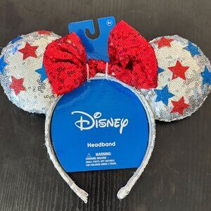Disney Parks Stars Minnie Mouse Ears Headband NWT